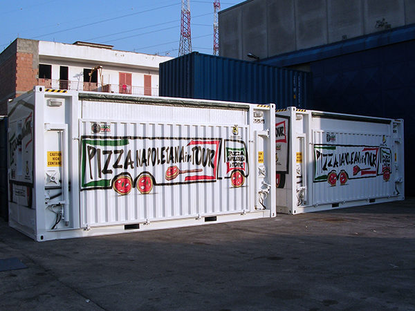 Food and beverage : pizzeria container