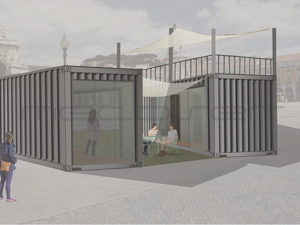 container temporary shop