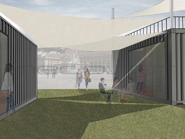 container temporary shop