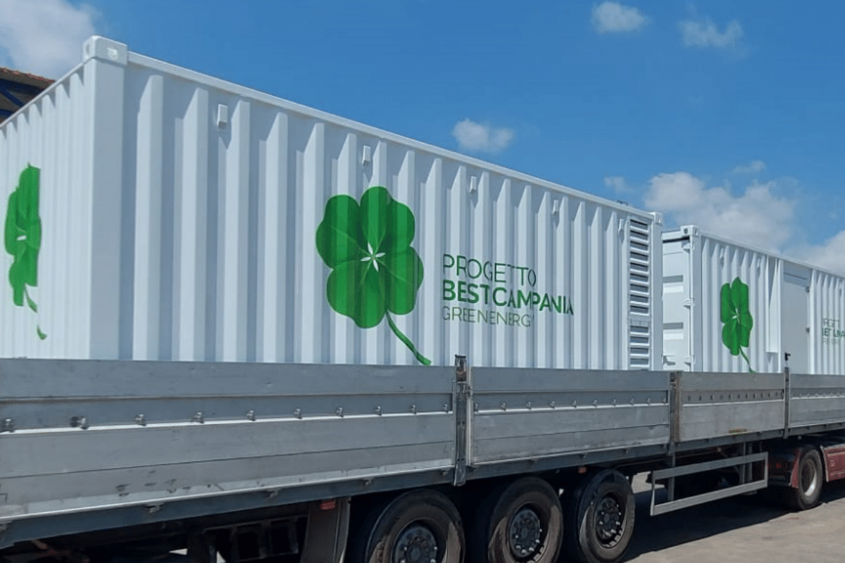 Container modulari per l’accumulo di batterie al litio